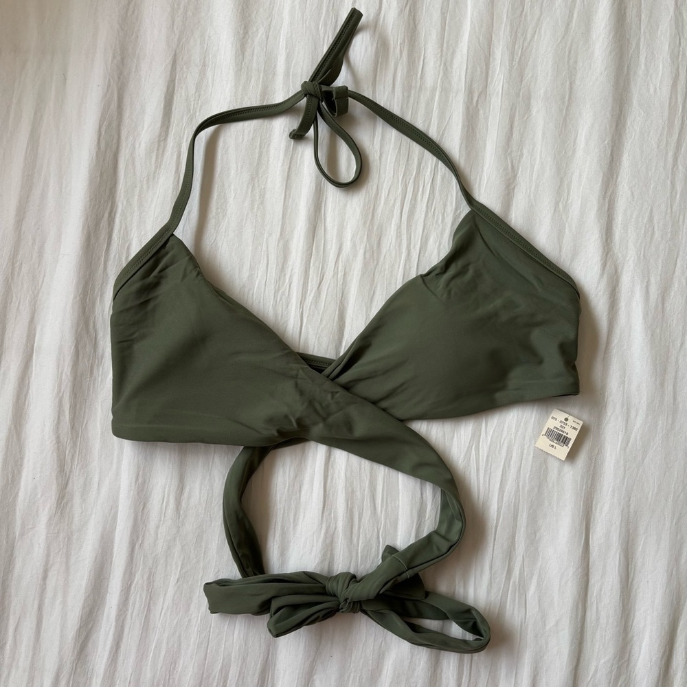 Cross body bikini top